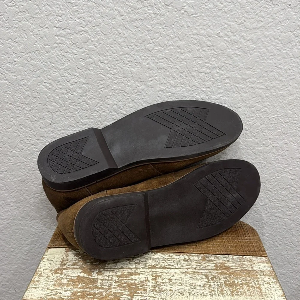 Nisolo Everyday Chukka Waterproof Waxed Brown  Leather Boots Size 9
